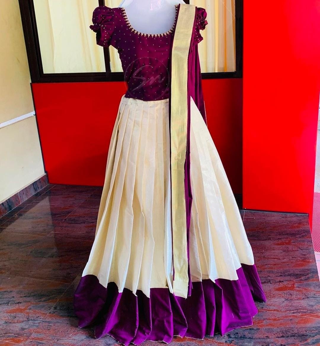 🌼 *Dhavani set Handwork*🌼